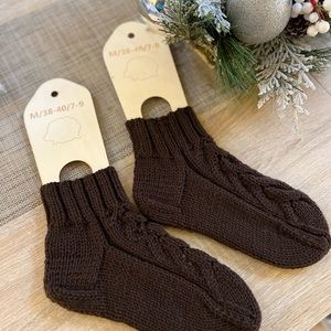 Hand knitted socks